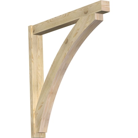 Ekena Millwork Thorton Block Rough Sawn Outlooker, Douglas Fir, 6"W x 48"D x 48"H OUT06X48X48THR05RDF